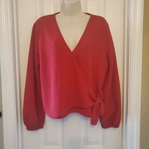 Texture And Thread Wrap Around Top